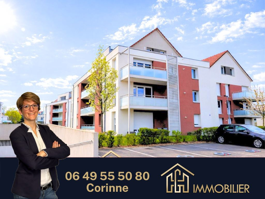 Appartement 3 pièces avec terrasse, parking à colmar